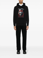 FesFas horse-print Hoodie | Black