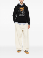 FesFas bear-print Hoodie | Black