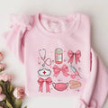 Coquette Nurse Pink Bow Nurse Girl Nurse Softcore Nurse Graduation Girly Nurse T-Shirts, Hoodie, Sweatshirt
