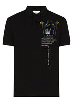 FesFas Anubis-print Polo Shirt | Black