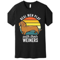 Dachshund Humor Graphic Tee for Men - Soft Cotton, Short Sleeve, Crew Neck