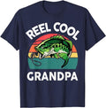 Father's Day T-Shirt, Gifts For Dad, Fishing Reel Cool Grandpa Fathers Day Gift Funny Bass Dad T-Shirt Menswear Top...
