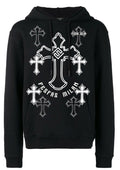 FesFas Cross-print Hoodie Set | Black