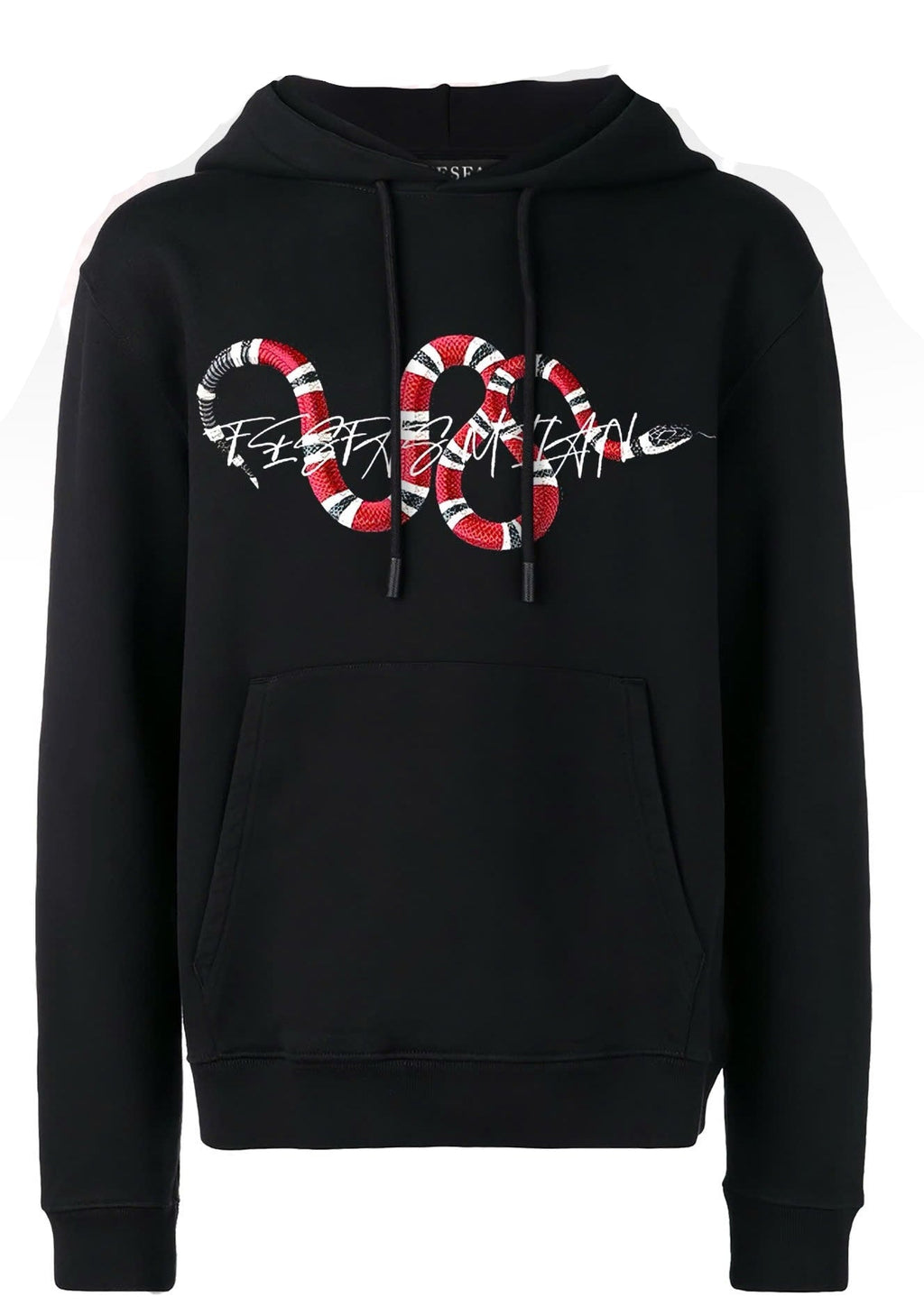 FesFas Snake-print Hoodie Set | Black
