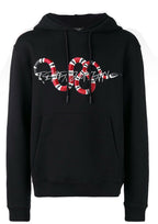 FesFas Snake-print Hoodie Set | Black