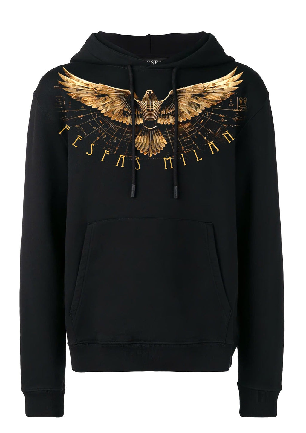 FesFas Eagle-print Hoodie | Black