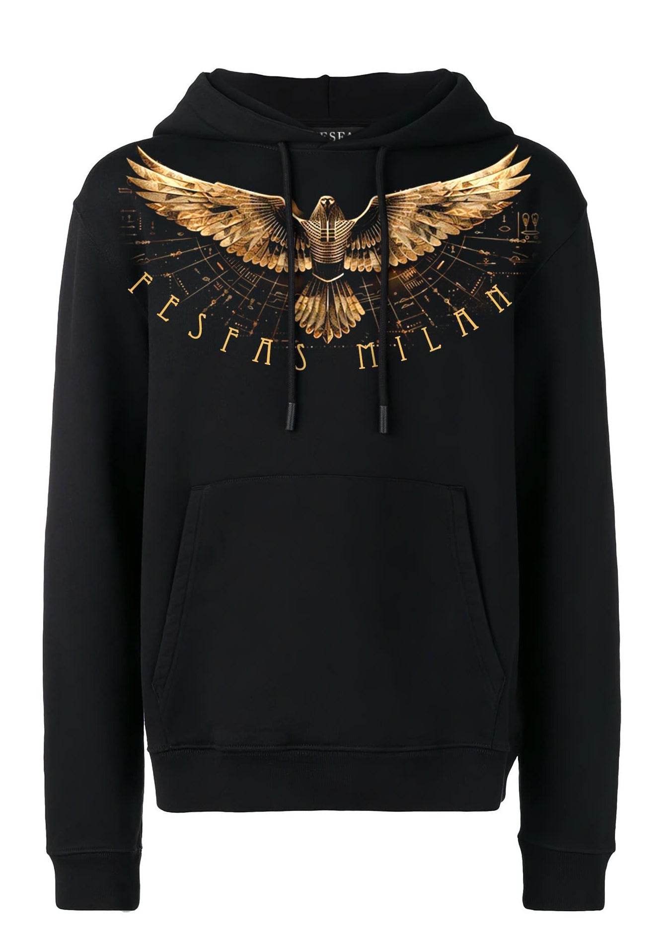 FesFas Eagle-print Hoodie | Black