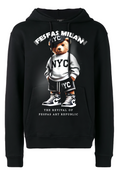 FesFas Bear-print Hoodie Set | Black