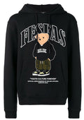 FesFas Bear-print Hoodie Set | Black