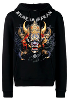 FesFas Tattoos-print Hoodie Set | Black