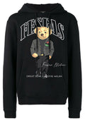 FesFas Bear-print Hoodie Set | Black