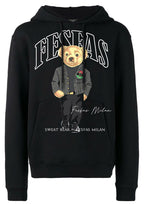 FesFas Bear-print Hoodie Set | Black