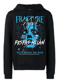 FesFas mask-print Hoodie | Black