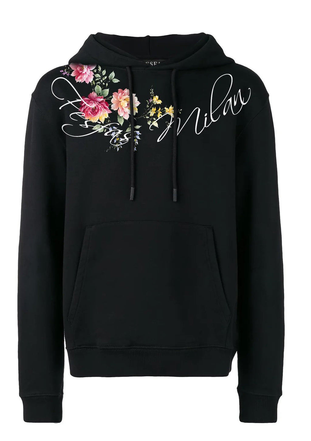 FesFas flower-print Hoodie | Black