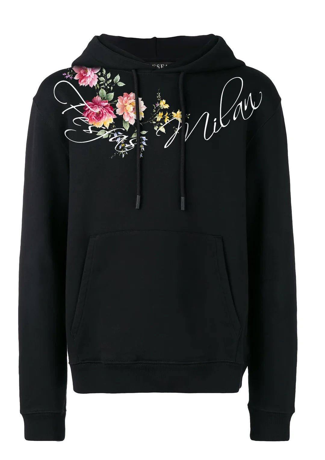 FesFas flower-print Hoodie | Black