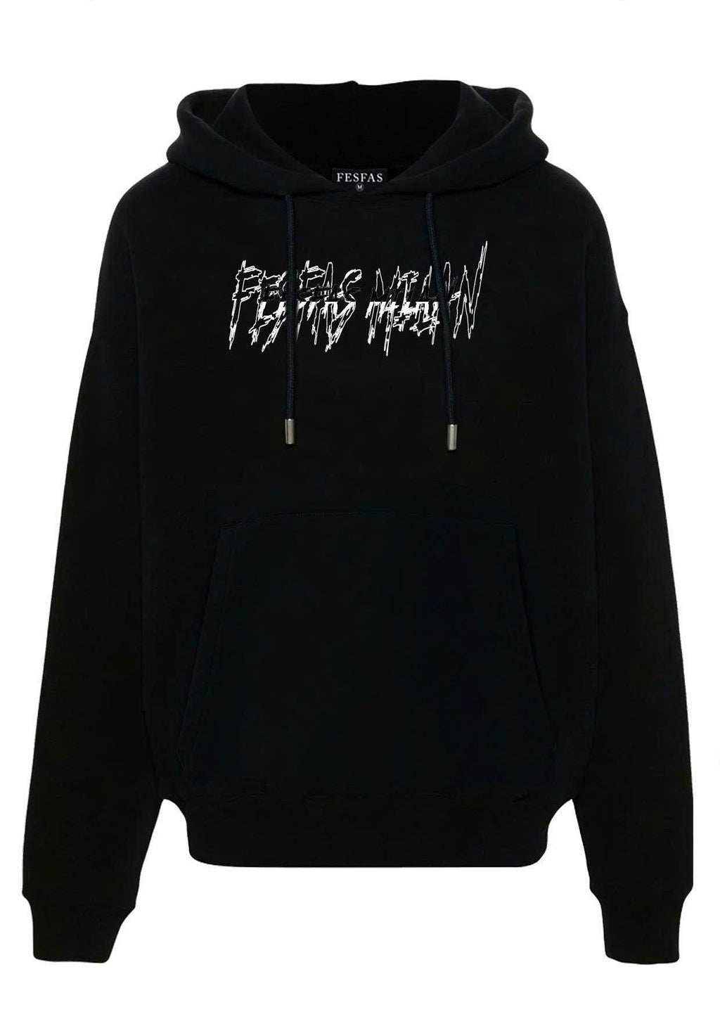 FesFas graphic-print Hoodie | Black