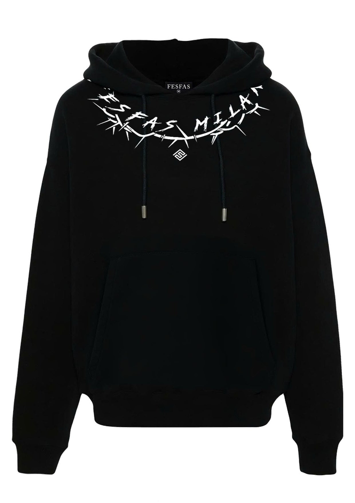 FesFas graphic-print Hoodie | Black