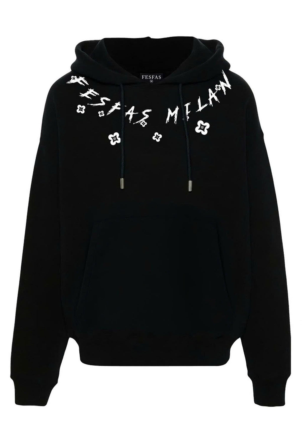 FesFas graphic-print Hoodie | Black