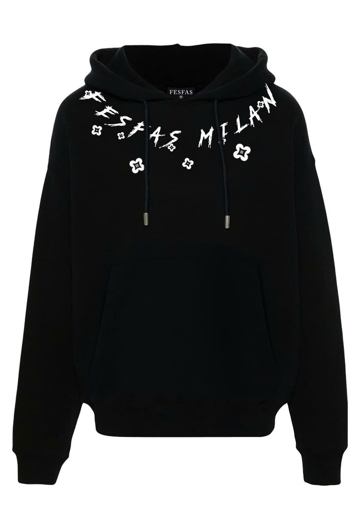 FesFas graphic-print Hoodie | Black