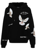 FesFas pigeons-print Hoodie | Black