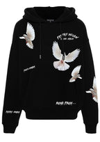 FesFas pigeons-print Hoodie | Black
