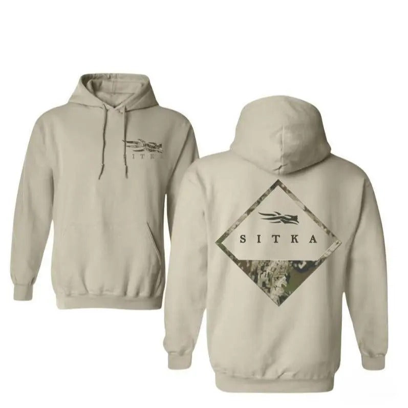 Optifade Badge Camo Sitka Unisex T-shirt/Sweatshirt/Hoodie For Men, 100% Cotton - Classic | GrindPrints.com