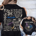 Fourth Wing - Basgiath War College T-Shirt/ Hoodie, Vintage Unisex Tee Shirt Man Women, 100% Cotton Sleeve, Pullover...