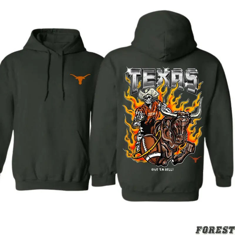 Warren Lotas - Texas Longhorns Football  Hoodie/T-Shirts Outdoor Double Side Vintage Style Unisex T-shirt/Hoodie, Vintage...