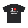 I Love Letting It Linger The Cranberries T-shirt, I Heart Band Tee, Menswear Classic Casual Crewneck Short Top Short...