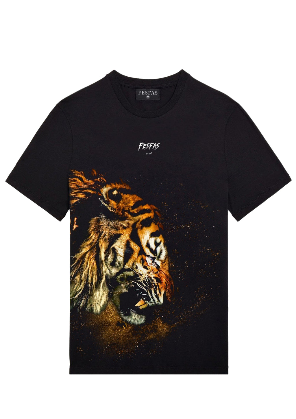 FesFas tiger-print T-shirt | Black