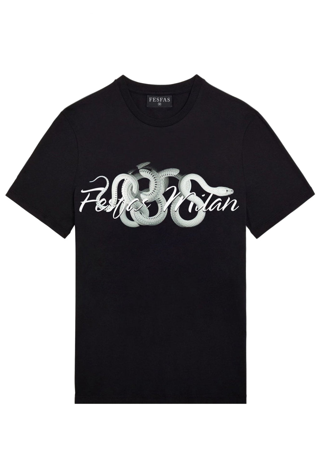 FesFas snake-print T-shirt | Black