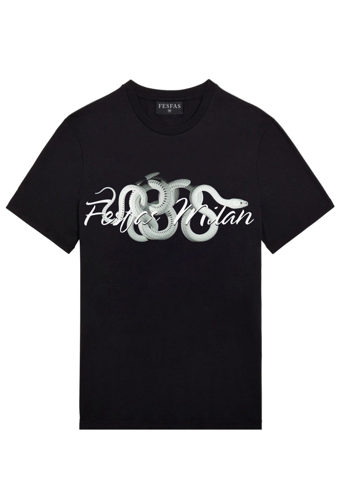 FesFas snake-print T-shirt | Black