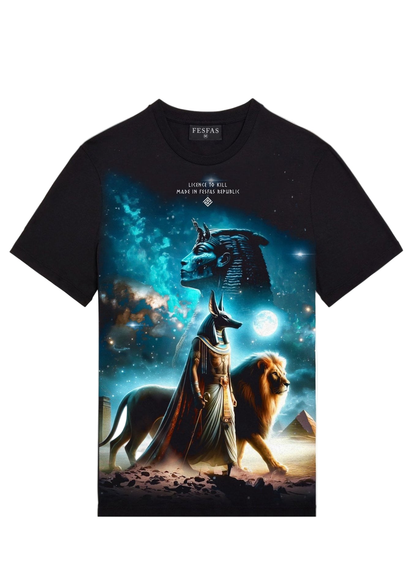 FesFas anubis-print T-shirt | Black | Men