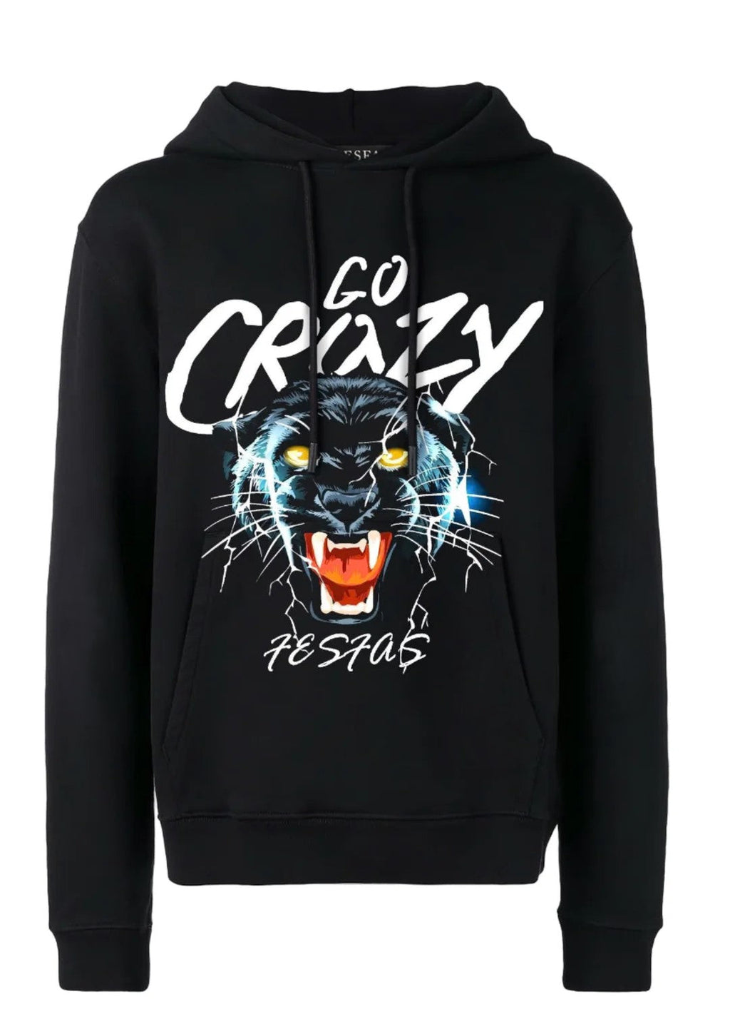 FesFas black panther-print Hoodie | Black