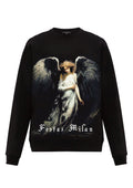 FesFas Angel-print Sweatshirt Set | Black