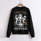 FesFas Angels-print Sweatshirt Set | Black