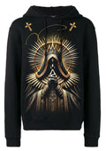 FesFas God-print Hoodie | Black