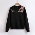 FesFas Flower-print Sweatshirt | Black