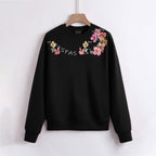 FesFas Flower-print Sweatshirt | Black
