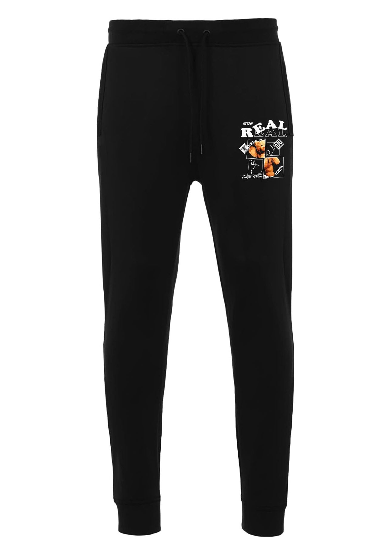 FesFas Drawstring Joggers | Black