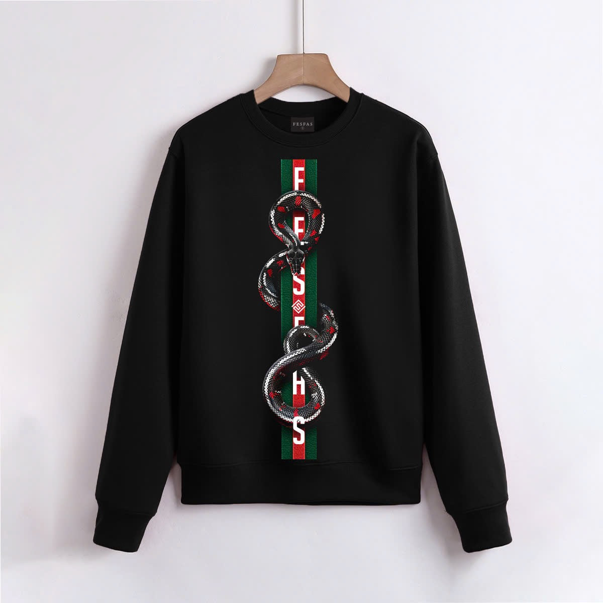 FesFas Snake-print Sweatshirt | Black