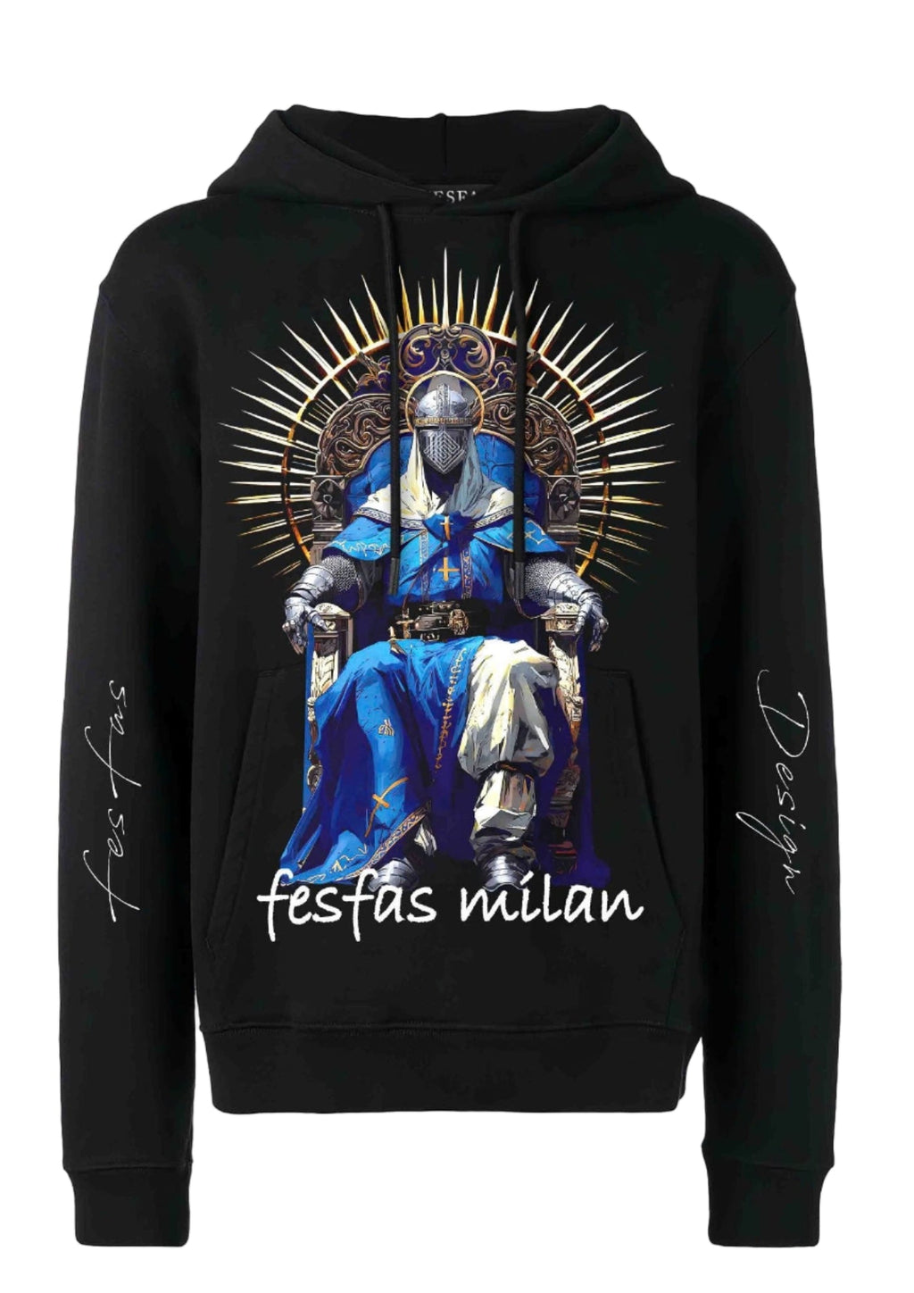 FesFas King-print Hoodie | Black