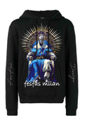 FesFas King-print Hoodie | Black