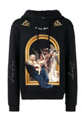 FesFas Angel-print Hoodie | Black
