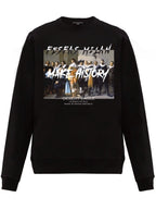 FesFas Graphic-print Sweatshirt Set | Black