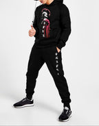 FesFas Combatant-print Hoodie Set | Black