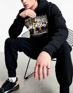 FesFas Famous painter-print Hoodie Set | Black