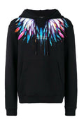 FesFas colorful feathers-print Hoodie Set | Black