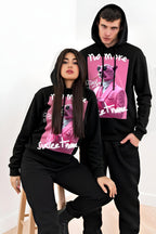 FesFas Panther-print Hoodie Set | Black