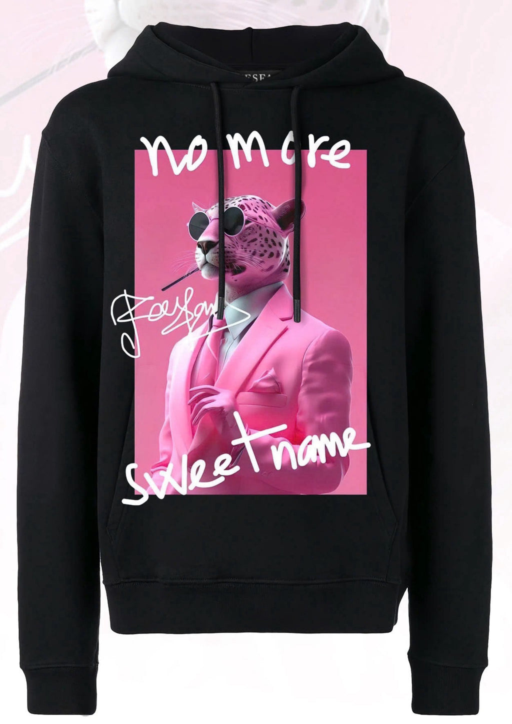 FesFas Panther-print Hoodie Set | Black